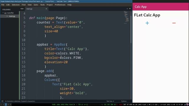 Flet Tutorial 1 - Create Simple App смотреть онлайн