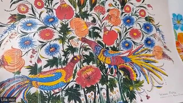 Галявинка шафрану. Малюємо петриківський розпис кошачим пензликом смотреть онлайн