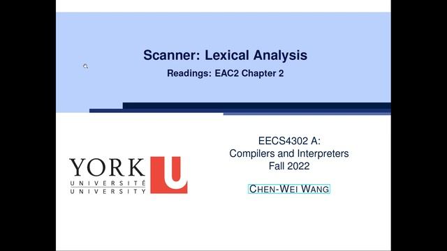 [HD] EECS4302 F22 - 2022-09-15 - Example Compiler, Alphabets, Strings смотреть онлайн