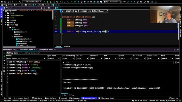 Object Oriented Programming in Apex: Classes and Constructors смотреть онлайн
