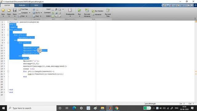 #Day44 #100DaysChallenge- Matlab Loops|Pascal Triangle смотреть онлайн