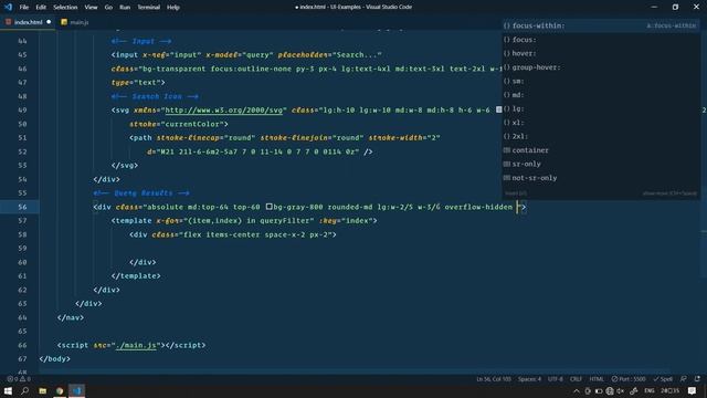 Searchbar - Command Palette | Tailwindcss | Alpinejs | CodeF смотреть онлайн