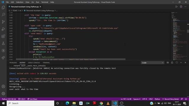 Personal Assistant using Python!!! смотреть онлайн
