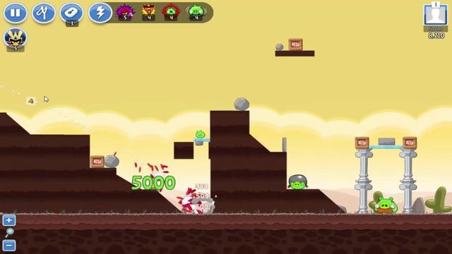 Мультик Игра для детей Энгри Бердс. Прохождение игры Angry Birds [8] серия смотреть онлайн
