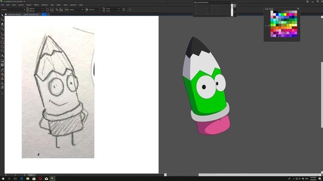 Pencil char простой персонаж - карандаш смотреть онлайн