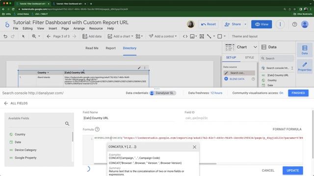 AUTOMATE your CUSTOM URL LINKS Generation with Calculated Field (Formula: HYPERLINK, CONCAT) смотреть онлайн