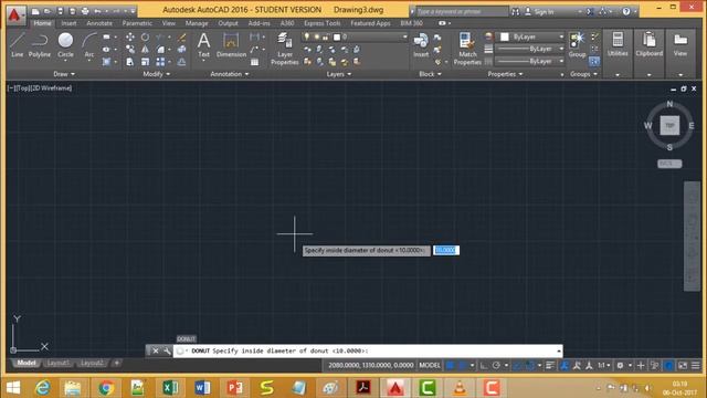 AutoCAD -  Command Donut