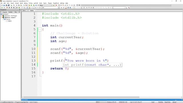 C Programming - Program to Take current and User's Age || Must Watch - English смотреть онлайн