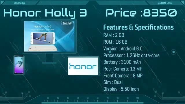 Honor 8 Lite vs Honor 6X vs Honor Holly 3 | Features & Specifications смотреть онлайн