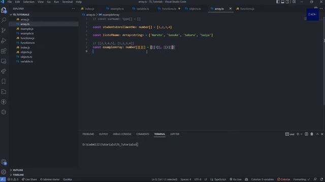#4 Arrays and Tuples in Typescript | Tutorial | Hindi смотреть онлайн