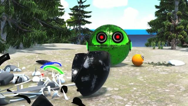 PACMAN & MS-PACMAN & ROBOT PACMAN VS CARTOON CAT & MONSTER PACMAN