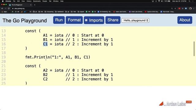 Go Syntax - Constants Part 3 (Iota) смотреть онлайн