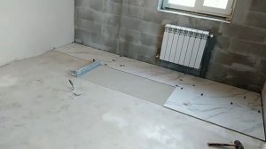 Керамогранит 1200×600 . Подготовка и укладка .