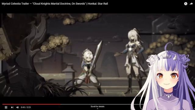 GODDESS! Myriad Celestia: "Cloud Knights Martial Doctrine, On Swords" REACTION | Honkai: Star Rail смотреть онлайн