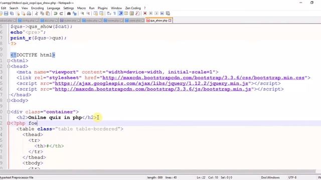 online quiz system in php hindi part -9(questions shows) смотреть онлайн