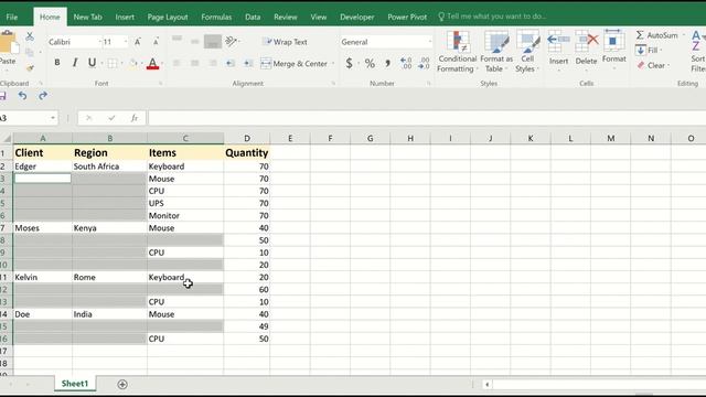 How to Delete Rows with empty Cells in Excel Worksheet смотреть онлайн