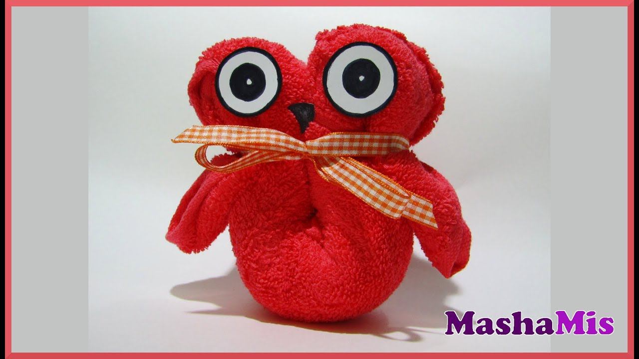 КАК КРАСИВО ПОДАРИТЬ ПОЛОТЕНЦЕ/СОВА/OWL смотреть онлайн