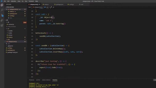 Add Tests to our Express app with Jest & SuperTest - e-com app part 18 смотреть онлайн