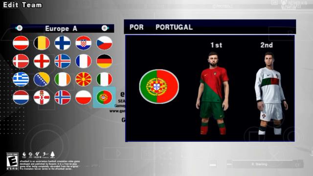 eFootball PES 2024 PPSSPP Camera Ps5 Lite Version Real Faces Update Liga Arab & Europa смотреть онлайн