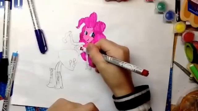 Как раскрасить девушку Эквестрийские Пинки Пай смотреть онлайн