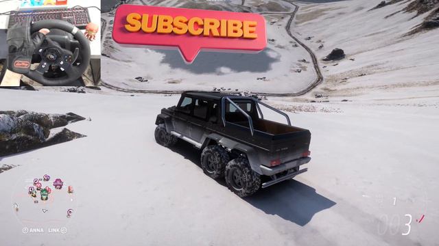 Forza Horizon 5 Mercedes-Benz G 63 AMG 6x6 Steering Wheel Gameplay Logitech920 #forza5