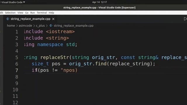 C++ Replace occurrence of a string with another string смотреть онлайн