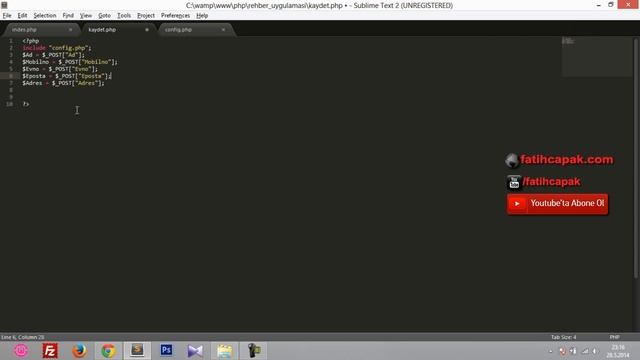 Php' de PDO Prepare MySQL İnsert İşlemi - Ders 18 ( Rehber Uygulaması #3 ) смотреть онлайн