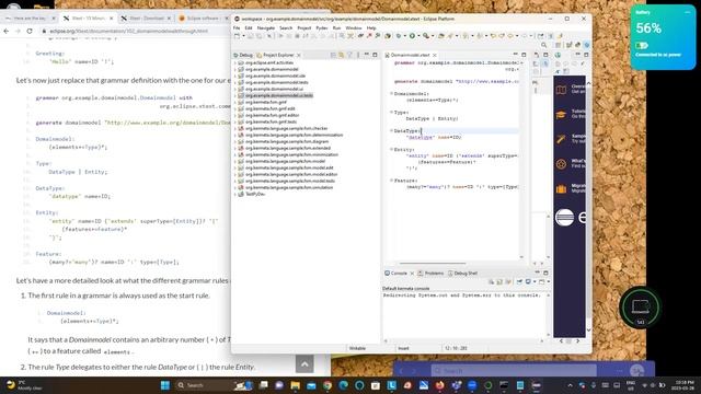 Step 5 Xtext create IDE editors for your DSL domain specific language смотреть онлайн
