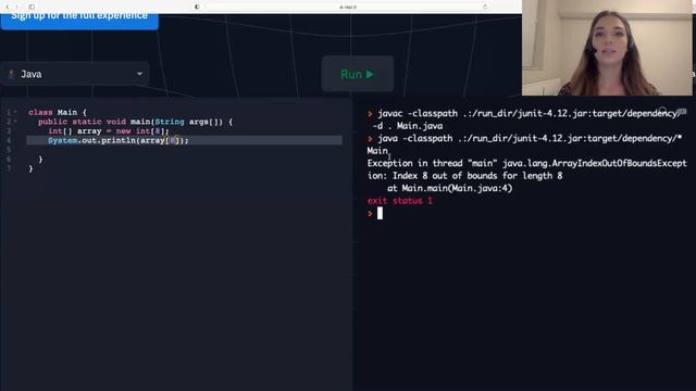 46 Introduction to Programming (JAVA) Array Index Out Of Bounds Exception смотреть онлайн