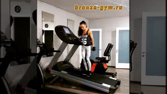 Тренировка на беговой дорожке BRONZE GYM T1000 PRO TFT смотреть онлайн