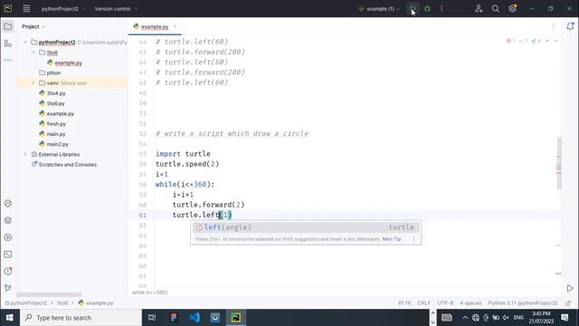 how to draw circle in python | Python full course in Hindi for beginner 2023 | Turtle in Python смотреть онлайн
