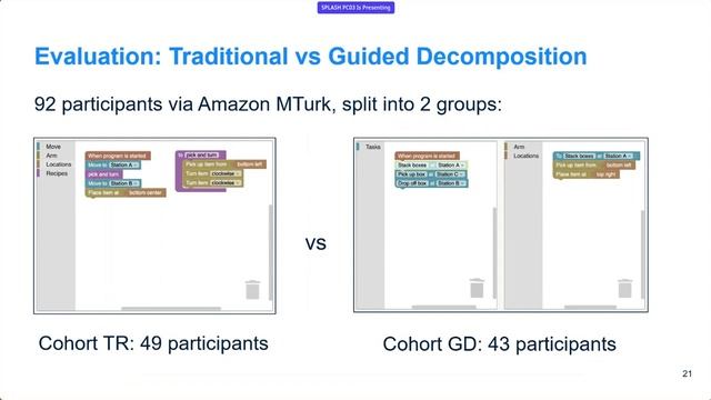 [OOPSLA] Can Guided Decomposition Help End-Users Write Larger Block-Based Programs? A Mobile Robot смотреть онлайн