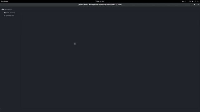 "Hello World" with NODE.JS and GTK+ | NODE 5.0 + GNOME 3.20 смотреть онлайн