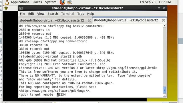 gdb: bochs simulator as a target machine смотреть онлайн