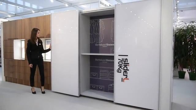 Компланарные шкафы купе с системой BORTOLUZZI SLIDER L70 смотреть онлайн