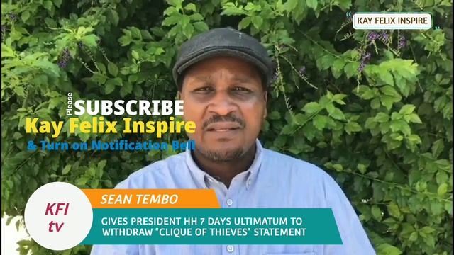 SEAN TEMBO gives President HH 7 Days Ultimatum to withdraw "CLIQUE OF THIEVES" statement смотреть онлайн