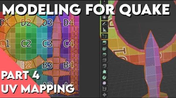 Modeling for Quake - Part 4 - UV Mapping смотреть онлайн