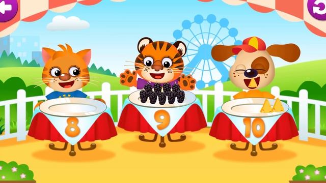 Kids Learn Numbers With Funny Food 3! Fun Play Math kids Number Games For Toddlers And Preschool смотреть онлайн