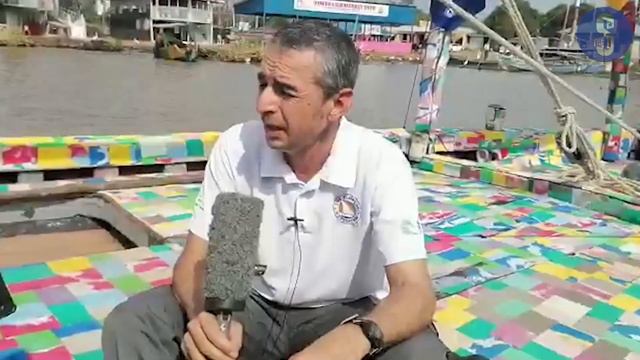 Boat made of recycled plastic set to sail on Lake Victoria смотреть онлайн