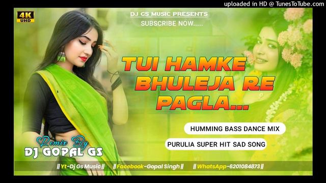 Tui Hamke Bhuleja Re Pagla Jonomer Moton || new purulia sad song 2023 || humming baas dance mix смотреть онлайн