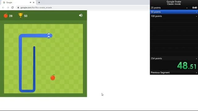 Google snake game classic mode 50 points in something смотреть онлайн