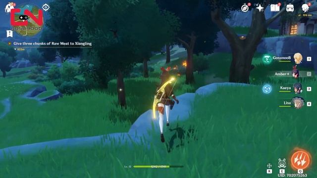 Genshin Impact How to Get Raw Meat - Little Chef on a Hunt Xianling Quest смотреть онлайн