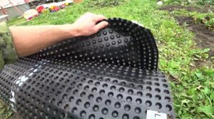 Мягкая отмостка вокруг дома. Своими руками. Весь процесс . Пробую новые технологии .