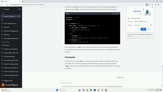 Checking multiple conditions in while statements for python смотреть онлайн