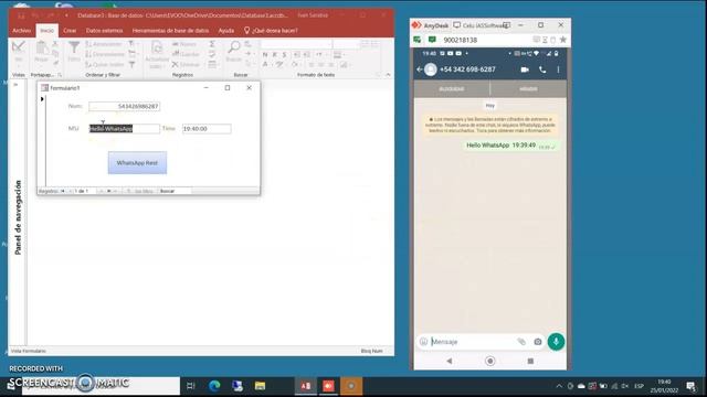 Send WhatsApp from Ms Access with vba and Rest API смотреть онлайн