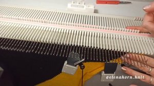 Худи колор-блок на однофонтурной машине LK  // Вязание переда