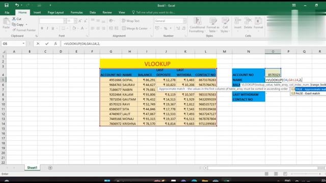 MS EXCEL- Vlookup in Excel Video Tutorials || Excel में Vlookup का उपयोग कैसे करें|| смотреть онлайн