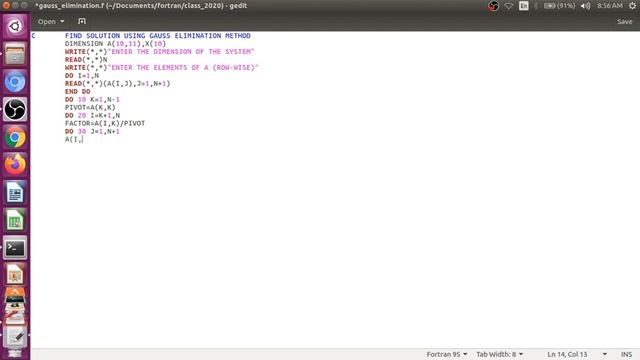 simple gauss elimination method смотреть онлайн