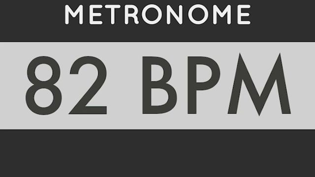 METRONOME 82 BPM смотреть онлайн